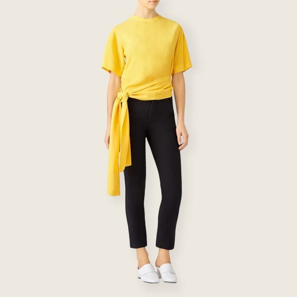 EUC | Cedric Charlier | Waist Tie Blouse | Yellow | Size 12